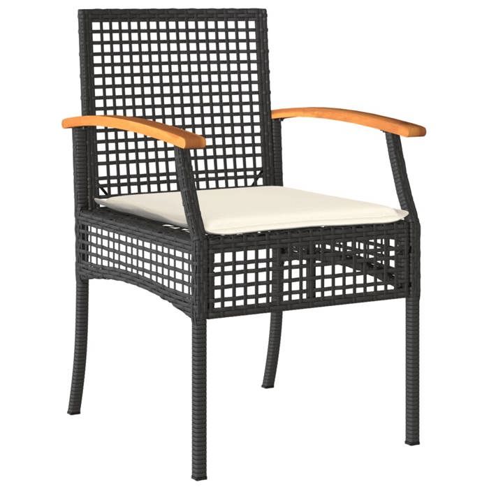 VidaXL Ensemble à Manger de Jardin avec Coussins 9 pcs, Table et Chaise de Terrasse, Meubles de Patio, Mobilier d'Extérieur, 3213602