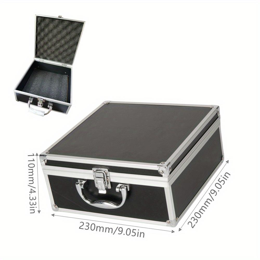 Aluminum Tool Case Multi-Purpose Hard Metal Storage Box for Garage Organization & Toy Storage, Portable Protective Carrying Case