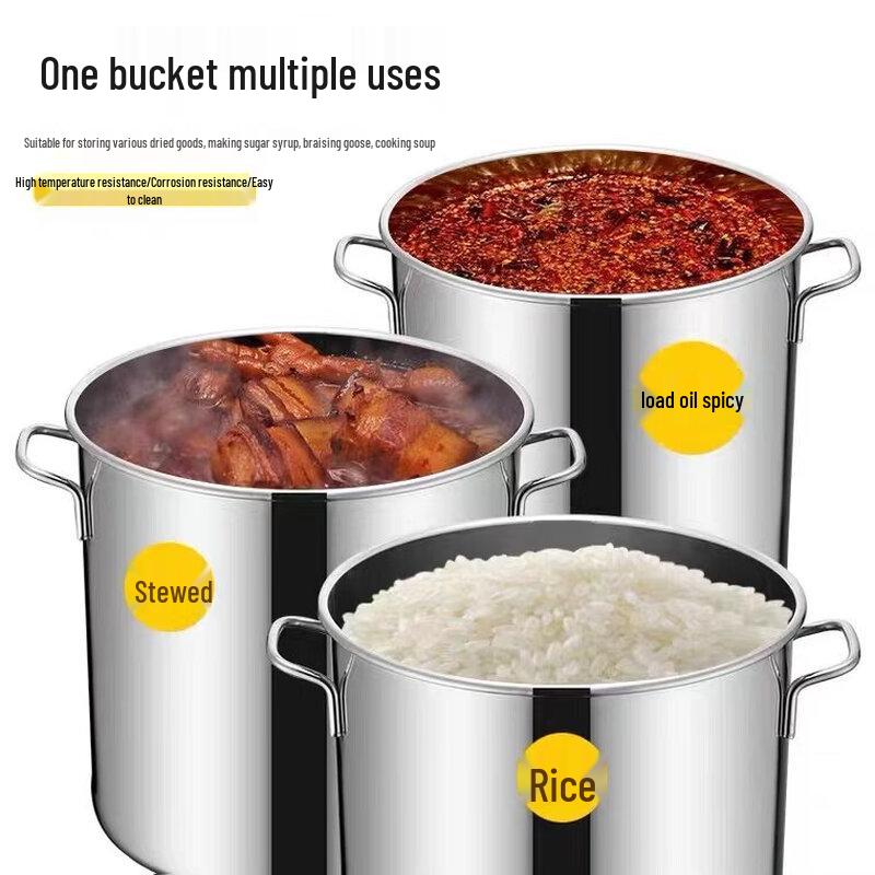 VZZS Stainless Steel Commercial Soup Pot with Lid