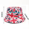 Wendbarer Fischerhut mit Union Jack-Aufdruck, Panama, atmungsaktiv, Sonnenschutz, Fischerhut für Damen und Herren, Reisen, Sport, Wandern, Bob-Hüte