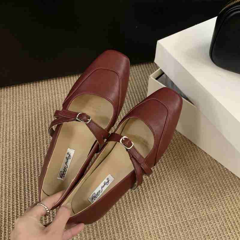 Fashion Bailamos 2025 Women Flats Fashion Round Toe Slip On Ladies Elegant Mary Jane Shoes Soft Flat Heel Outdoor Dress Ballerin Shoes M