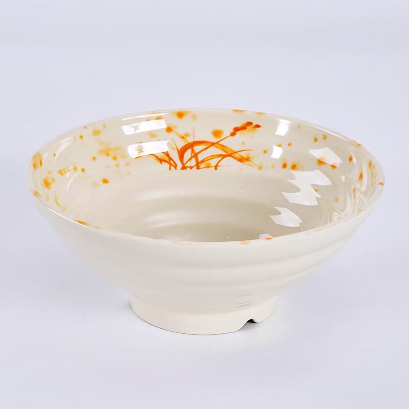 Yangge Series 8-inch Autumn Grass Melamine Noodle Bowl