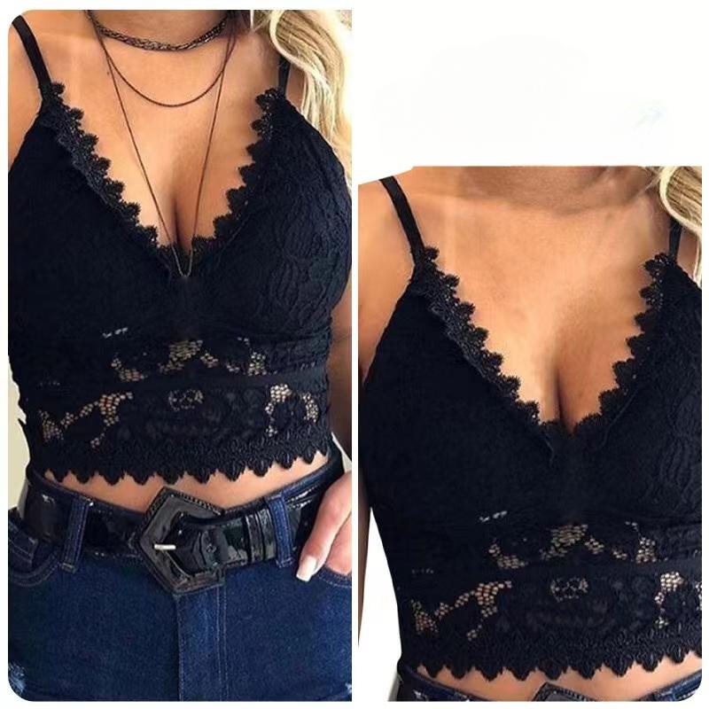 

Сексуальный кружевной сетчатый прозрачный тонкий укороченный топ с открытой спиной на тонких бретельках с прозрачной вышивкой, корсет-майка XXXL