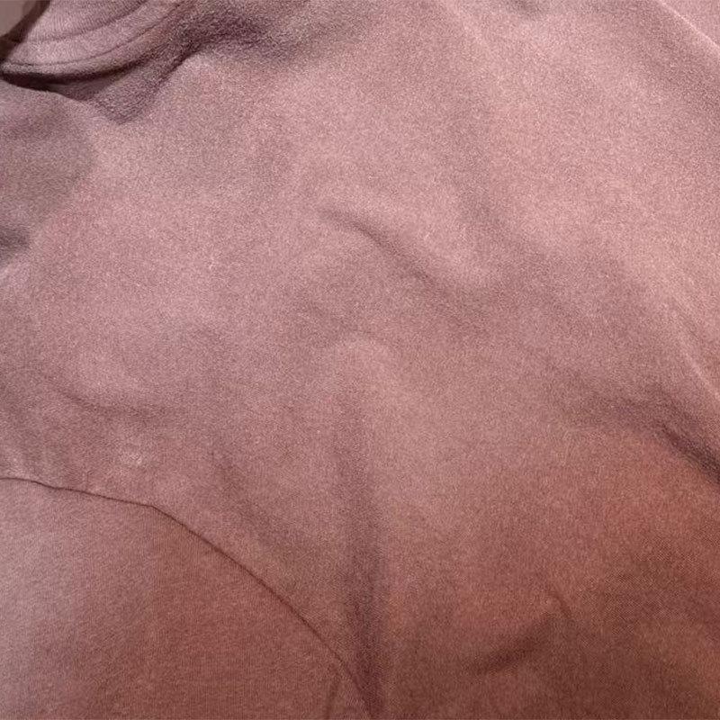 Unisex Distressed Long Sleeve Letter Print T-Shirt M коричневый 3600₽