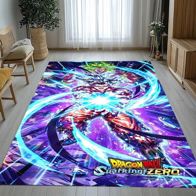 Anime D-Dragon Ball Game Cartoon Living Room Non-Slip Area Rug Soft Carpet for Bedroom Kids Playroom Sofa,Home Decor Doormat