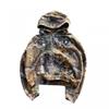 Unisex Oversizeowy Zestaw Bluza z Kapturem i Spodnie Dresowe Kamuflaż Retro Streetwear Codzienny Strój Mężczyźni Kobiety