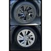 Para Tesla Model Y Juniper 4 Peças Calota de Roda 19 Polegadas Calota de Cubo Substituição Performance Calota de Roda Crossflow 2025 Acessório de Calota Completa