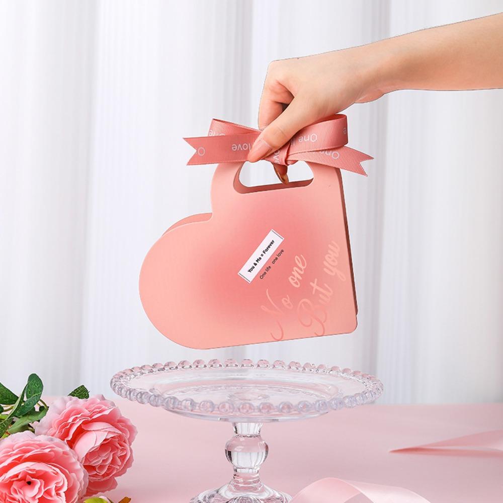 

10 шт. Подарочная коробка для украшений в форме сердца с розовой подушечкой Подарочные коробки с лентой Роскошные картонные коробки для украшений Коробка для хранения Коробка для подарочной упаковки 10pcs