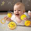 Baby Toy Clutch Ball Rattle Stick Fitness Soft Rubber Ball Newborn Early Education Grip Sand Hammer Toy