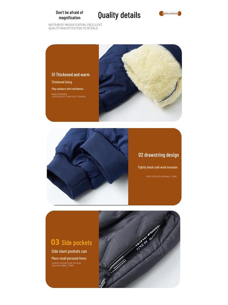 Jungen Gesteppte Winterhose mit Fleecefutter – Winddicht, Wasserdicht und mit Bündchen.