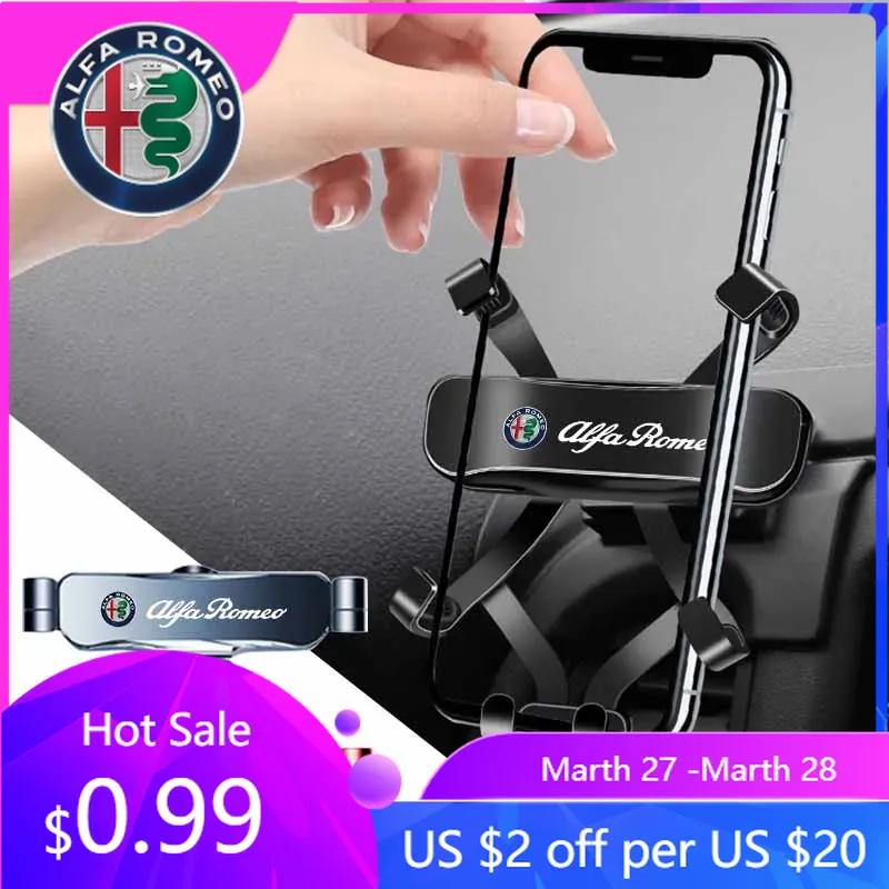 For Alfa Romeo Car Mobile Phone Holder Stand Navigation Conditioning mini Phone Holder for Alfa Romeo 4C 159 Spider Giulia Giuli tkj852