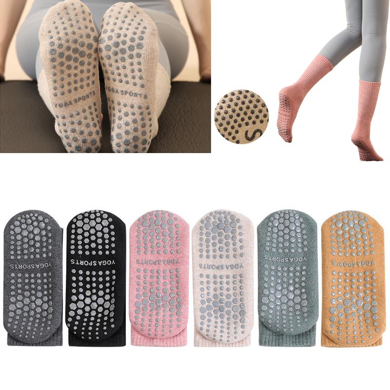 Yoga Stockings Nonslip Cotton Pilates Breathable Sweatabsorbent Floor Socks