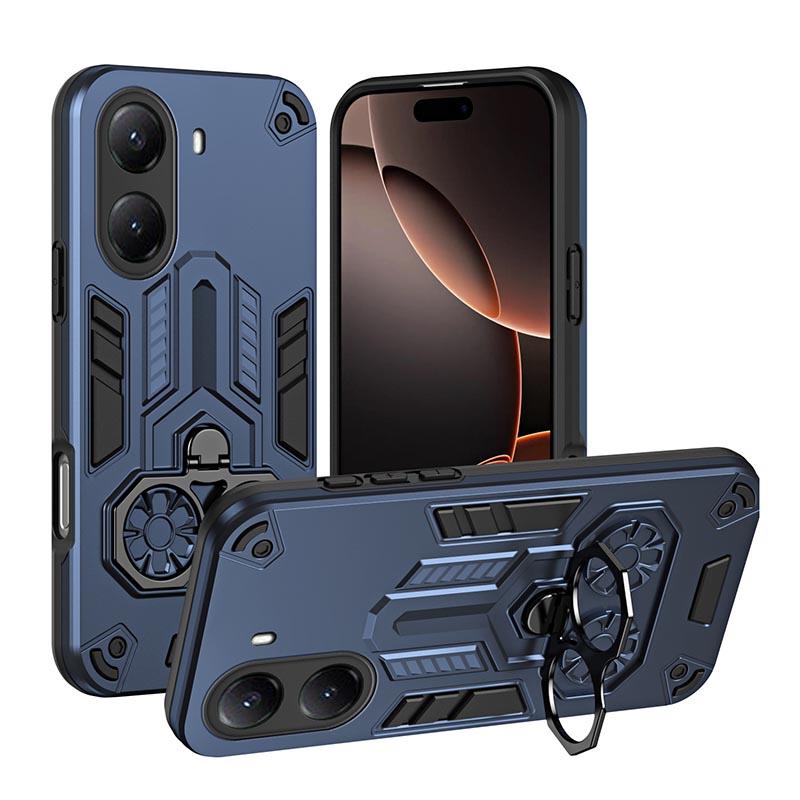 Shockproof Armor Case For Xiaomi Redmi 14C A5 A4 A3 Pro Note 14 Pro Plus Poco X7 Pro C75 C71 4G 5G Dual Finger Ring Holder Cover