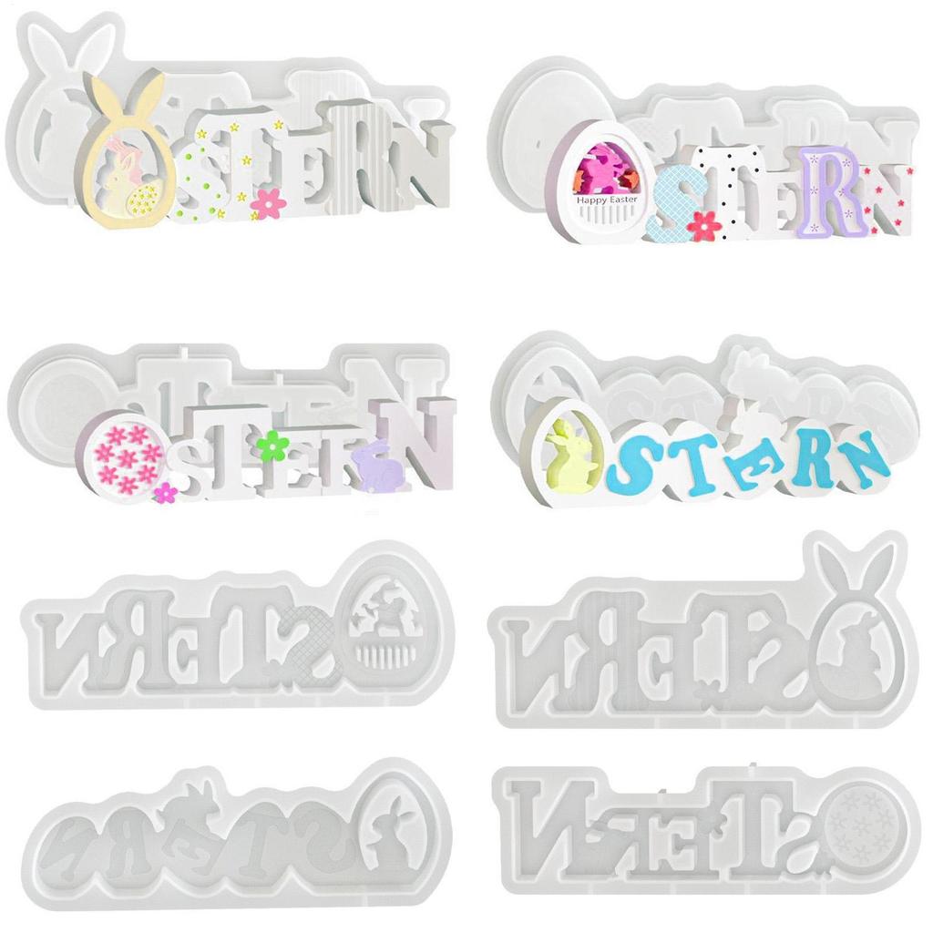 Easter Egg Silicone Mold Reusable Easy Release Craft Supplies Easter Molds Silicone Baking Tools For Plaster Wax Clay Resin Soap