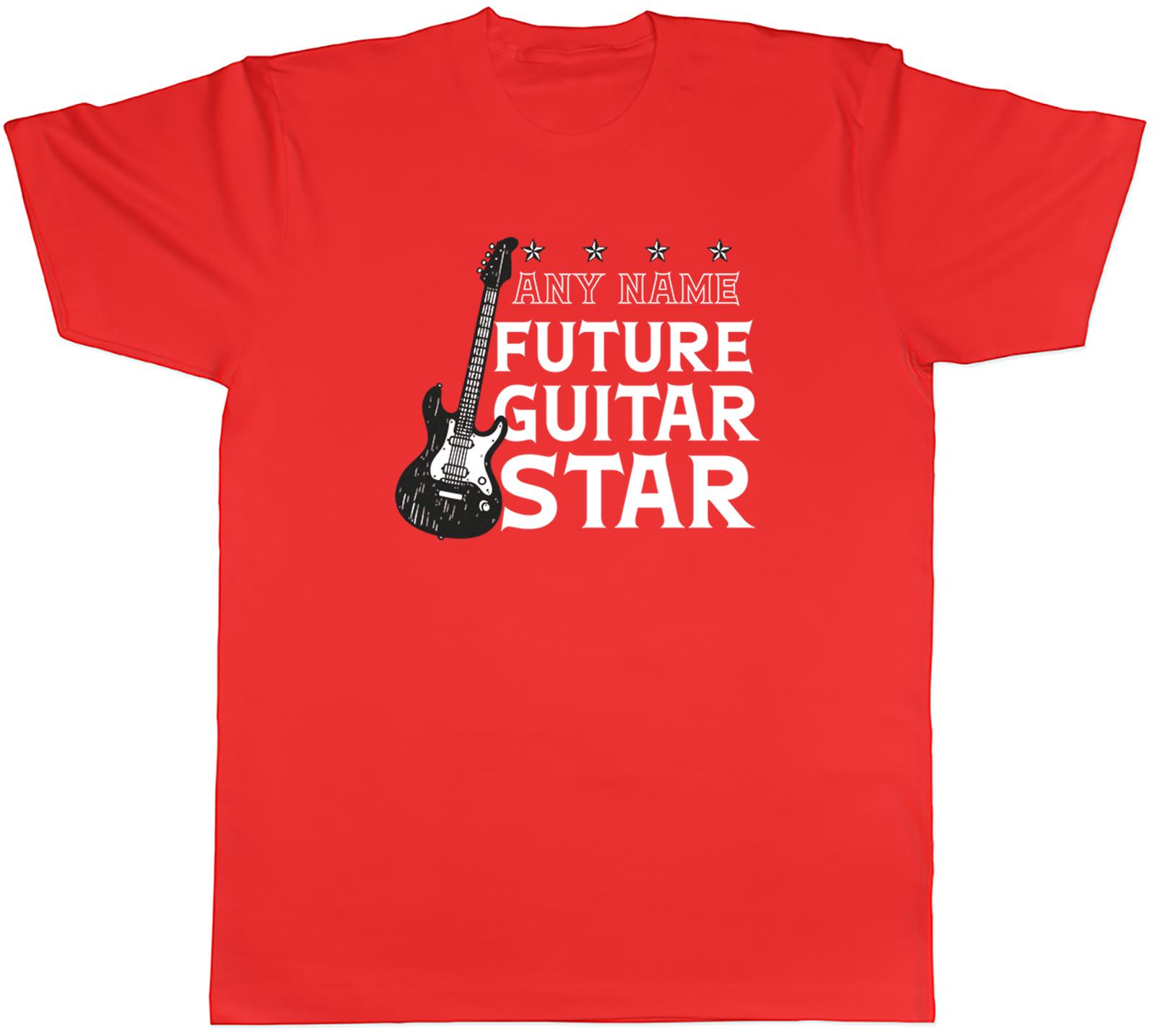 Personalised Future Guitar Star Musician Unisexs TShirt Tee Gift Top S