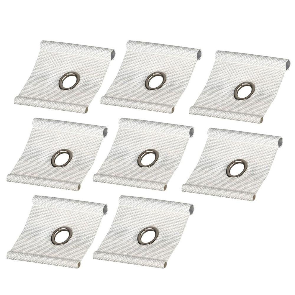 8pcs With Holes RV Tent Hangers Caravan Sunshade Hook Clips Durable Camping Awning Hooks