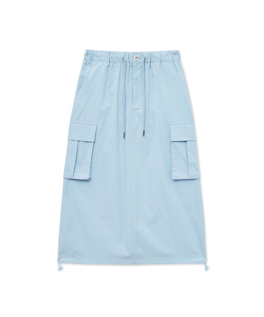 THE SATURDAY EVENING POST Parachute Skirt_Light Blue