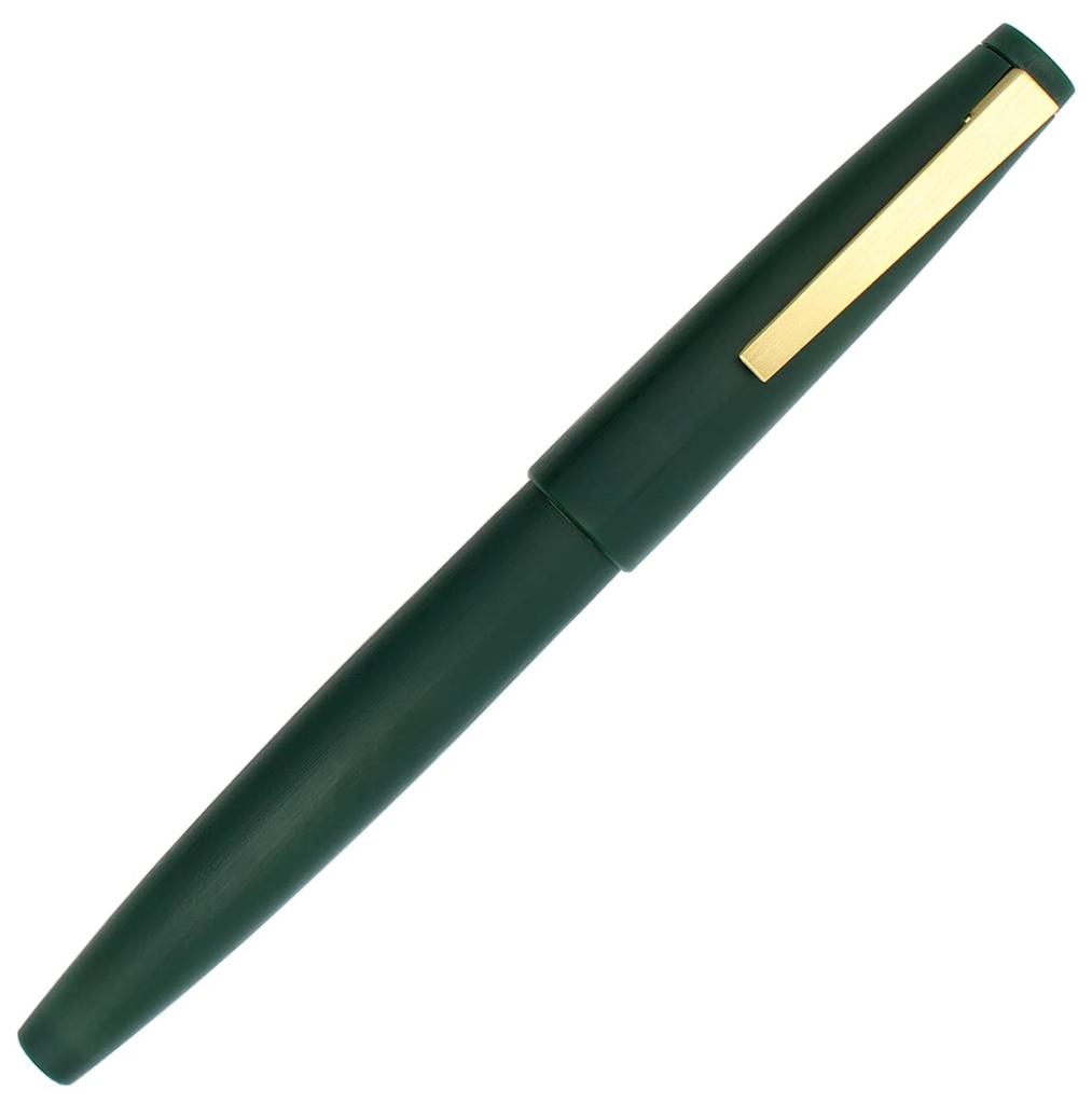 Gullor Color Fountain Pen Simple Converter and Gift Box Gold Extra Fine Nib Green X80, Design, Included, Clip, (0.3mm),