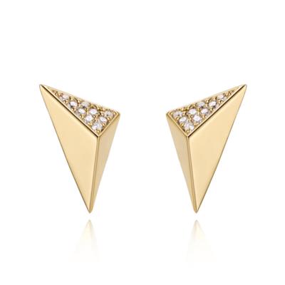 ELLE Jewelry 14k Edge Earrings (Gold Pin) ELGPEE088