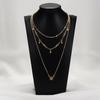 European and American popular personality geometric fashion simple multi-layer neck chain star pendant necklace spot