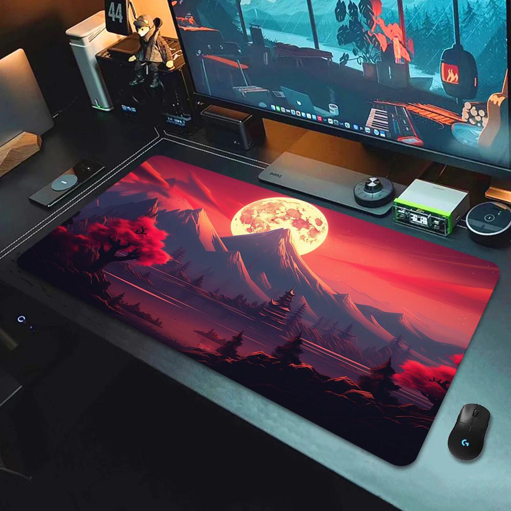 Fantasy Cherry Blossom Tree Mouse Pad Large Computer Keyboard Pads Anime Game Mousepad Game Mats Amazing Landscape XXL Desk Mat