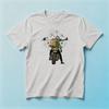 Mountain Compass Adventure Motorcycle RiderunisexSummer Cotton T Shirt Outdoor Biker Retro Graphic Short Sleeve Apparel