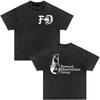 Forward Observations Group Be Seeing You Washed Vintage T-shirt Skeleton Graphic Punk Gothic T-Shirts Men Women Oversized Tshirt