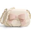Spring and summer Internet celebrities fashion versatile sweet girl heart small square bag women messenger bag pleated cloud bag bow bag