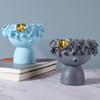 Nordic Decoration Home  Flower Vase  Living Room Decoration  Vases Cute Girl Arranging Flower Container Desktop Accessories
