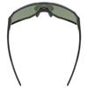 Sports Sunglasses UV400 Large Shield Lens for Road and Outdoor Activities Mirror Sequenze Black Matte [Uvex] Cycling, Bikes, Running, Hiking, - Lens,