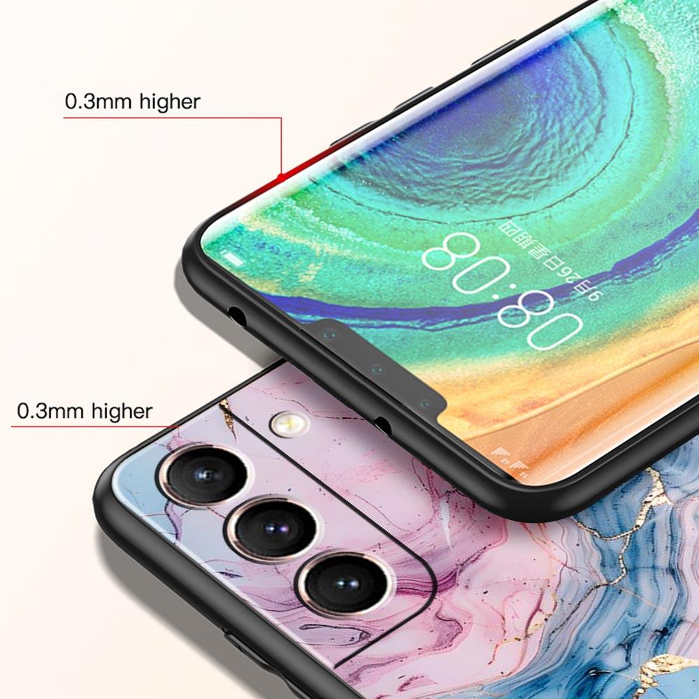 Marble Phone Case For Samsung Galaxy S24 S23 S22 Ultra S20 S21 FE 5G S10 S9 Plus S10E S8 S7 Edge Soft Silicone Cover