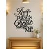 Wall Decor Christian Bible Verse Metal Sign Home Plaque Modern Black Gift