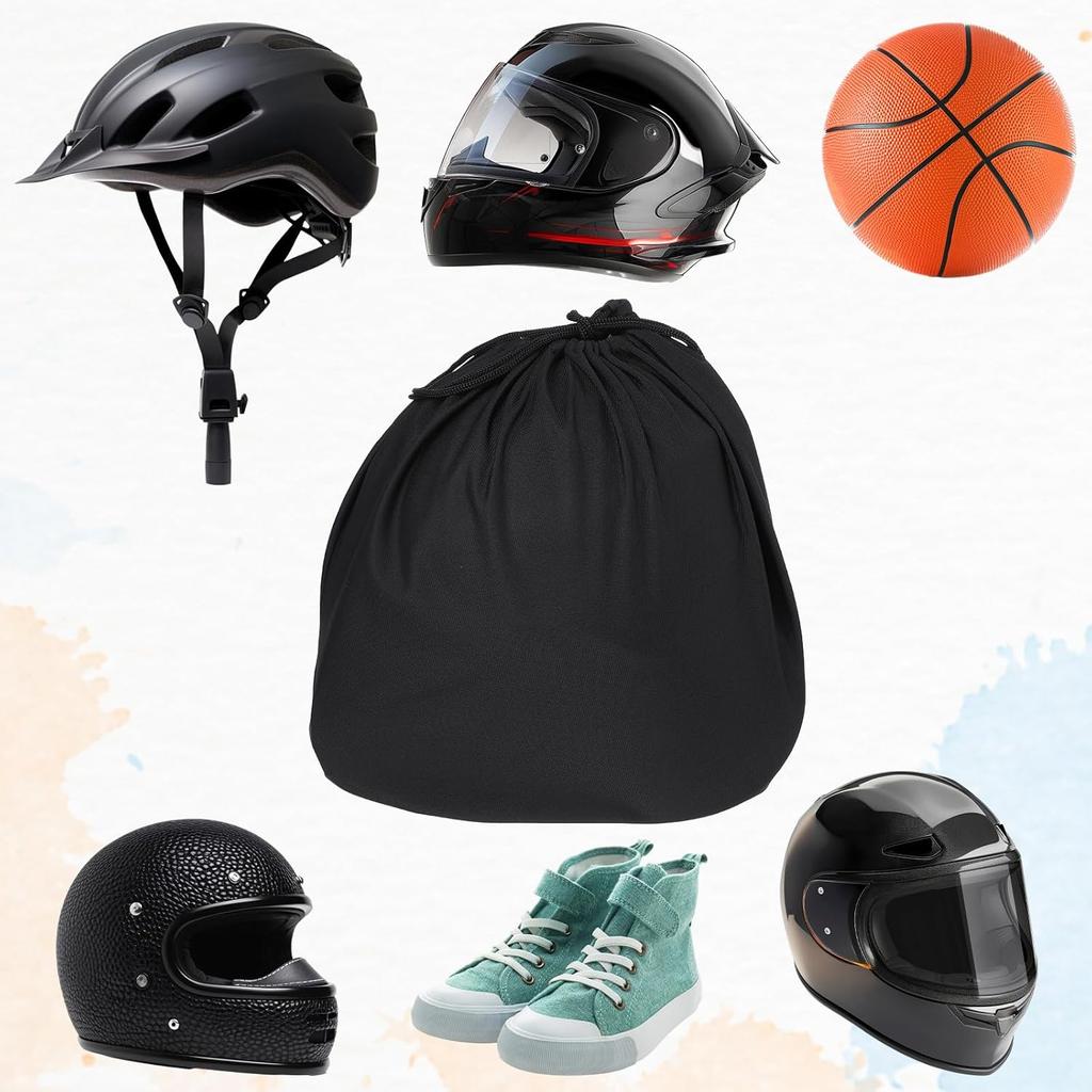 2PCS Welding Helmet Bag Microfiber Ski Hood Storage Bags with Drawstring Locking, Folding Large Storage Helmet Organization Backpack Lightweight for