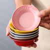 Creative Colorful Ceramic Small Disc Household Gradual Change Tableware Seasoning Dipping Sauce Vinegar Dish Snacks Dish Dish