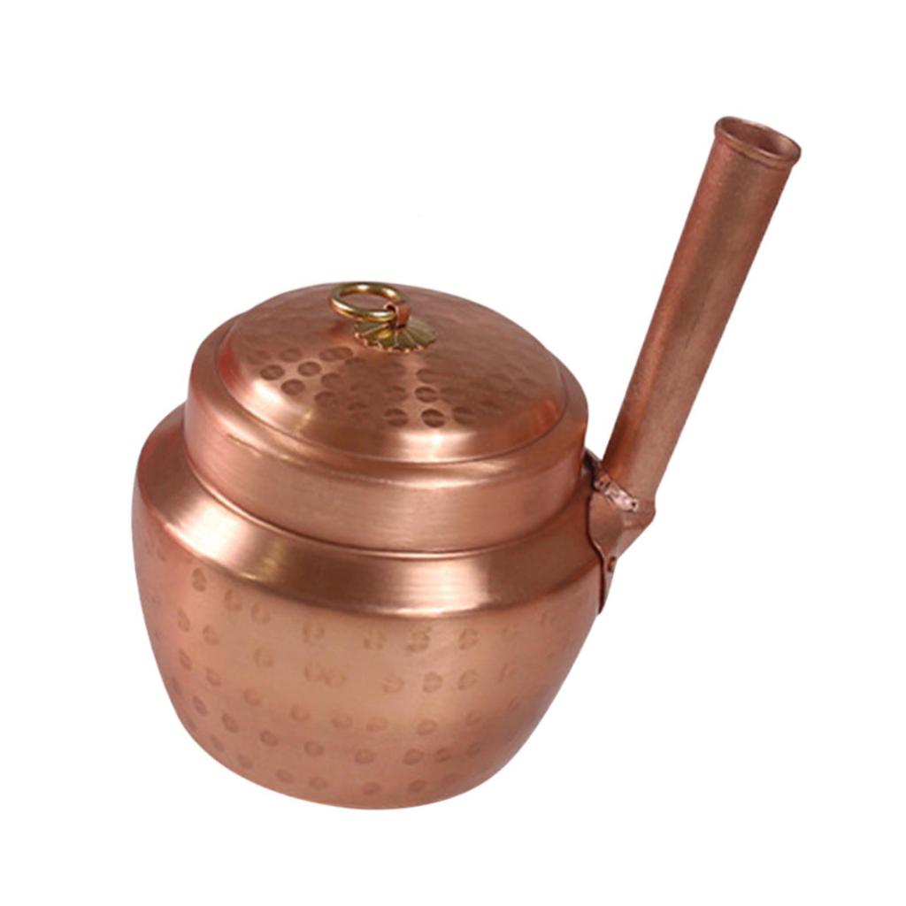Copper pot, stock pot with lid, single cookware, non-stick, small copper pot,