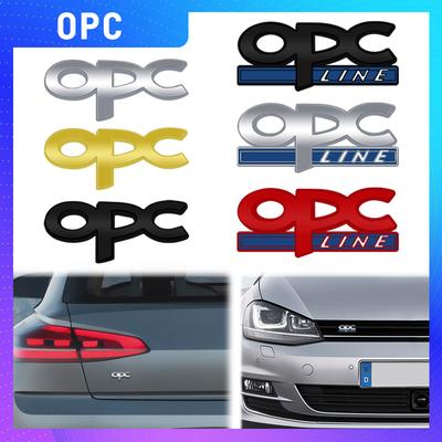 1PCS Metal OPC Line Logo For Vauxhall Insignia Vectra Corsa Astra Emblem Car Front Grill Rear Trunk Sticker Badge Styling
