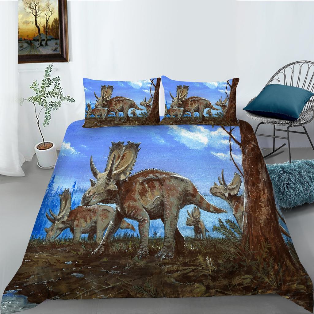 3D Digital Printing Polyester Bedding Two-Or Three-Piece Dinosaur Series