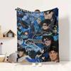 Gotham Knights Flannel Blanket Throw Blanket Soft Warm Sofa Bed Camping Car home Decor Unique Christmas Gift C9301320