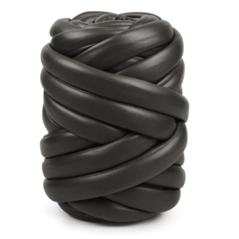 500g Roll Matte Nappa Faux Leather Yarn 2.5cm Chunky Iceland Core Thick Soft Yarn Handmade DIY Bag Knitting Materials