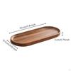 Bandeja de Madera de Nogal Tallada Decorativa para Mesa de Café Plato Corazón