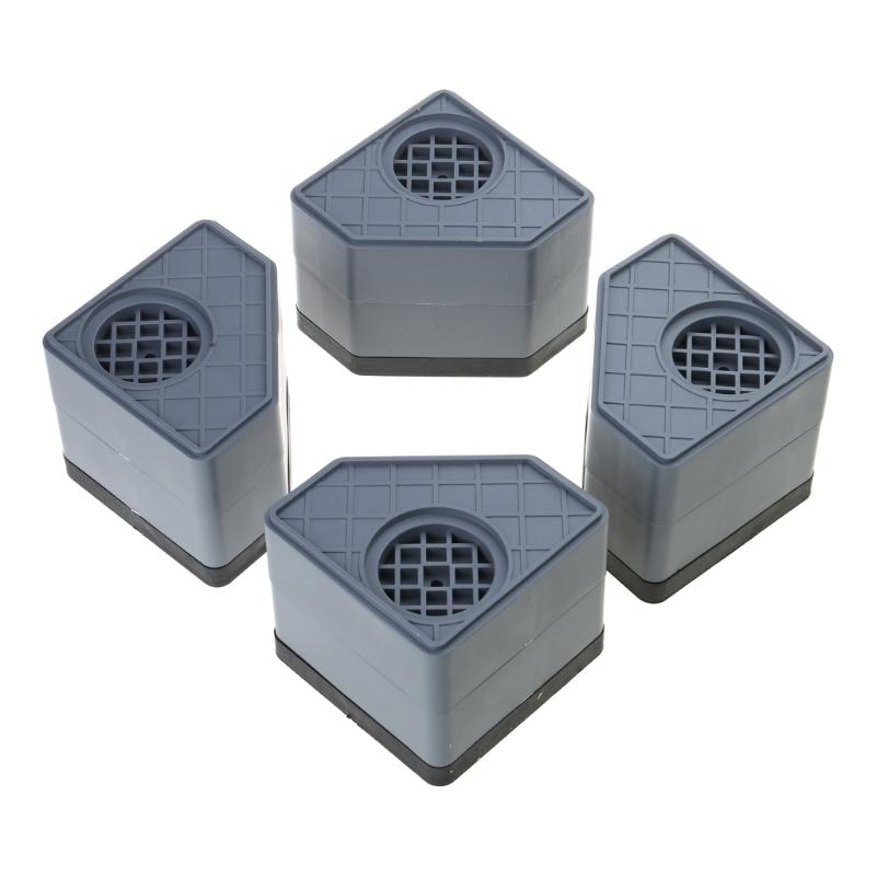 

4x Furniture Leveling Feet Washing Machine Anti-Vibration Pad for Air Conditioning Refrigerator Desk Heightened Balanced