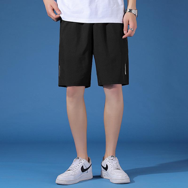 Men s Quick-Dry Sports Shorts - Customizable Logo, Lightweight Fitness & Running Shorts L чёрный