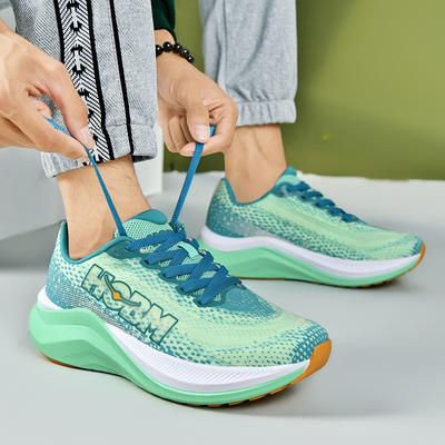 New Carbon Board Running Shoes Men's Platform Guochao Sports Shoes Cushioning Walking Shoes Fashion Sneakers Spot