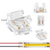 COB Mini Led Light Strip Wire Connectors 2 3 4 Pin Connection Solderless FCOB RGB CCT 5 8 10mm LED Strip To Strip Wire Connector