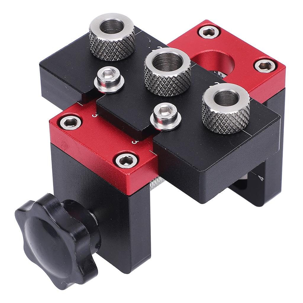 3 In 1 Pocket Hole Jig Kit Aluminum Alloy 8mm 10mm 15mm Dowel Guide Woodworking Puncher