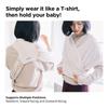 Konny Baby Carrier AirMesh Sling for Comes with Eco International Safety Stays Cool with Just One Mesh (Konny) Newborns, Pouch, Certification, (Black)