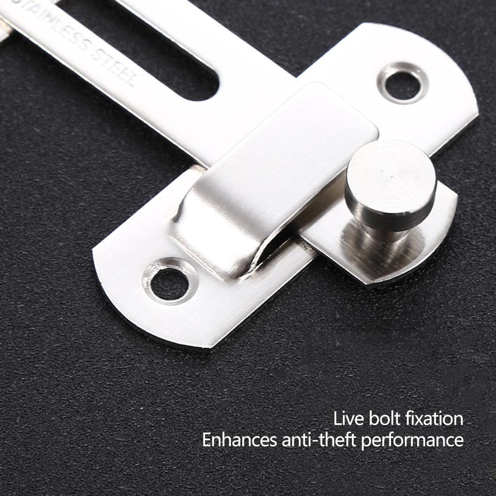 Multi-Purpose Sliding Door Cabinet File Cabinet Furniture Lock Bolt 90 Degree Easy Install