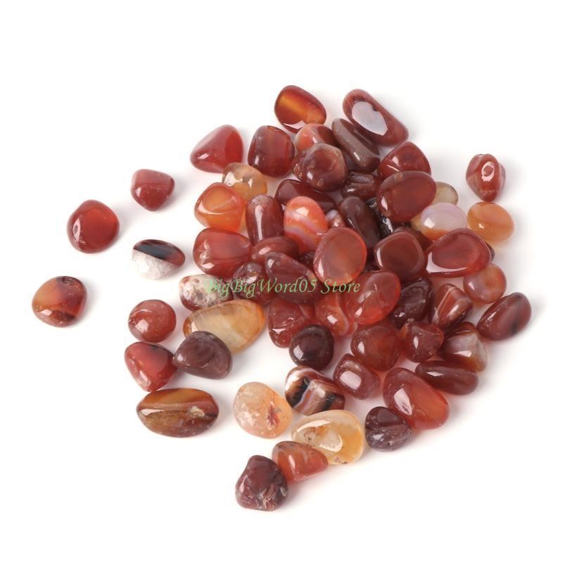 

24TE Aquarium Gravels Rocks Natural Polished Decorative Stones Small Pebbles красный