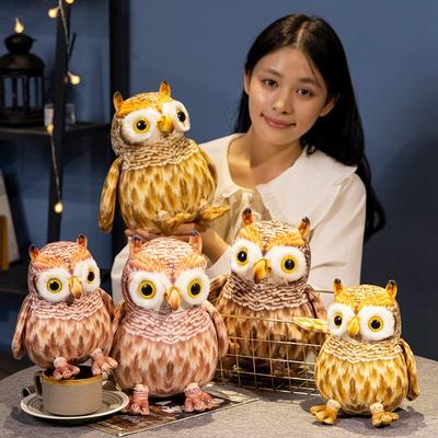 Simulation Owl Doll Plush Toy Home Decoration Ornament Children's Soothing Rag Doll Birthday Gift