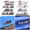 ABS Chrome Car Rear Trunk Emblem Sticker Styling Power Competition  for BMW M M1 M2 M3 M4 M5 M6 M7 X7M X2M X3M X4M X5M X6M